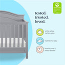 Million Dollar Baby Charlie 4-In-1 Convertible Crib, Gray Image 4