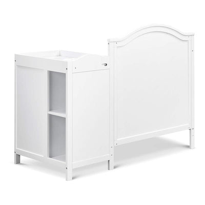 Million Dollar Baby Davinci Charlie 4-in-1 Convertible Mini Crib and Changer Combo, White Image 2