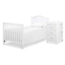 Million Dollar Baby - Davinci Charlie 4-in-1 Convertible Mini Crib and Changer Combo in White Image 4