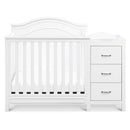 Million Dollar Baby - Davinci Charlie 4-in-1 Convertible Mini Crib and Changer Combo in White Image 7