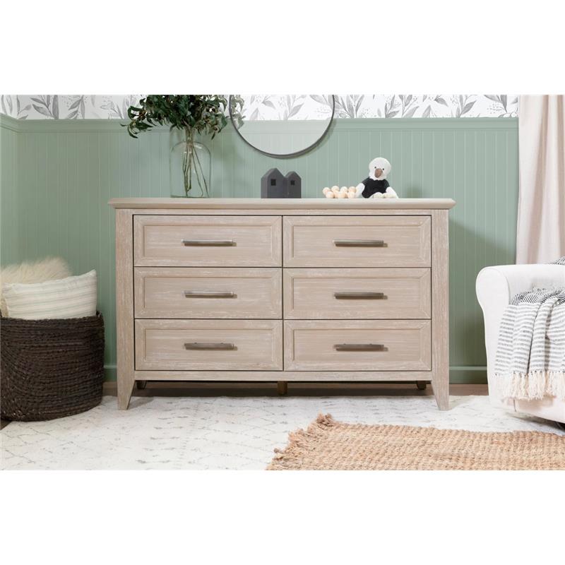 Million Dollar Baby - Monogram Beckett 6 Drawer Double Dresser, Sandbar Image 4