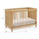 Million Dollar Baby - Namsake Marin with Cane 3-in-1 Convertible Crib, Honey | Honey Cane Image 4
