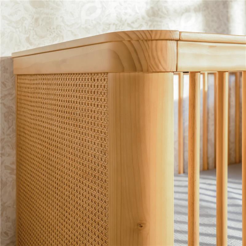 Million Dollar Baby - Namsake Marin with Cane 3-in-1 Convertible Crib, Honey | Honey Cane Image 8