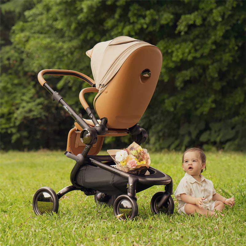 Mima - Creo Stroller Black Chassis & Mocha Cream Seat Image 4
