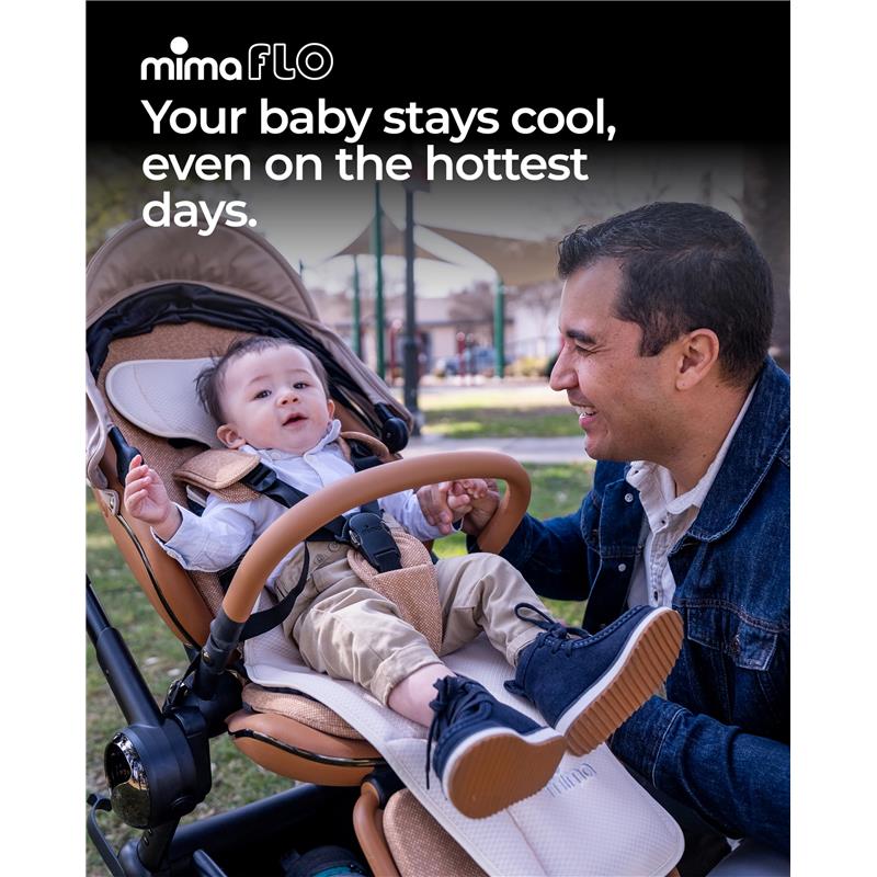 Mima - Flo Baby Cooling Seat Liner, Lollipop Black Image 2