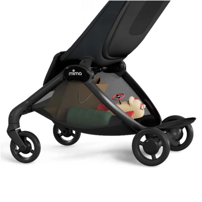 Mima - Miro Compact Stroller, Black Chassis/Black Seat Image 13