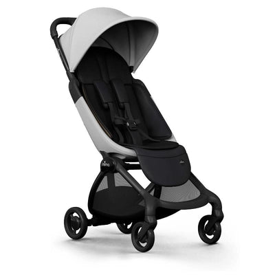 Mima - Miro Compact Stroller, Black Chassis/White Seat Image 1