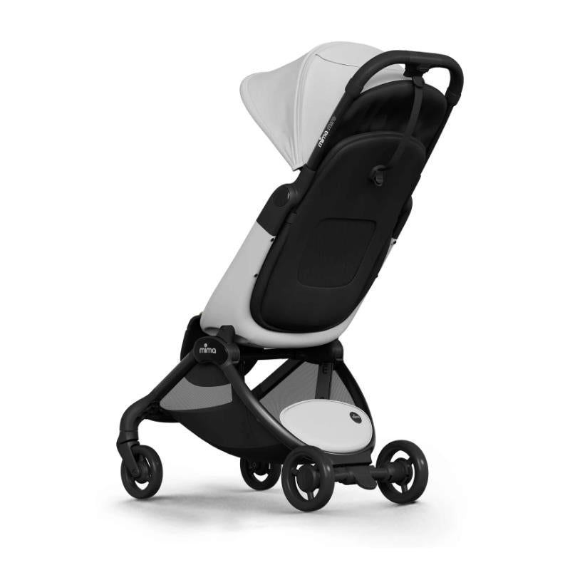 Mima - Miro Compact Stroller, Black Chassis/White Seat