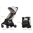 Mima - Miro Compact Stroller, Black Chassis/White Seat Image 7