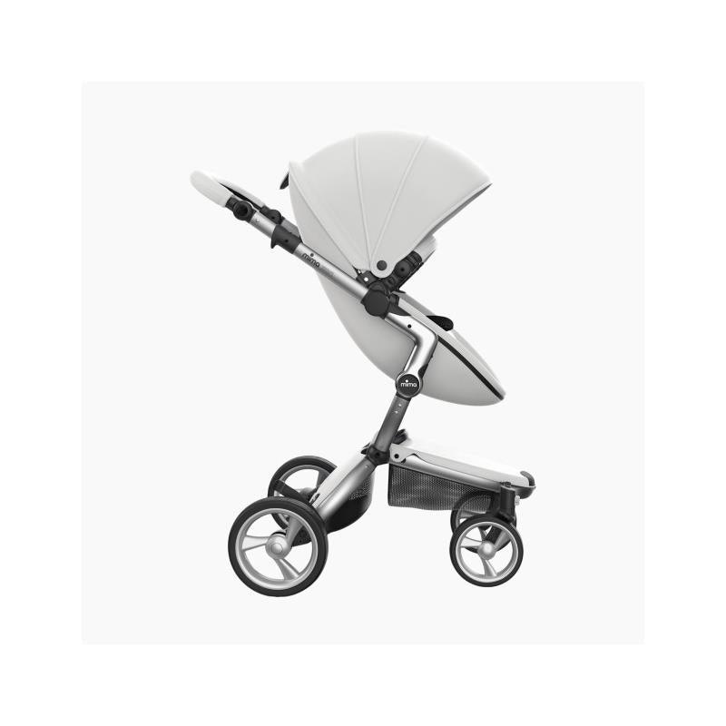 Mima Xari 4G Complete Stroller, Silver Chassis | Argento Seat | Black & Wihte Starter Pack Image 5