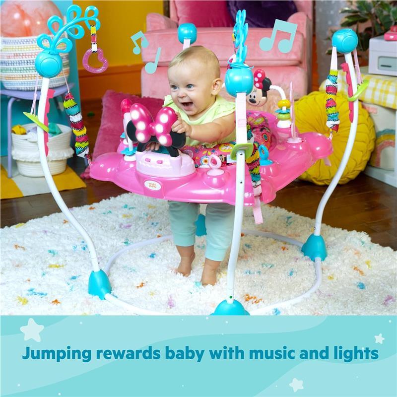 Bright Starts - Disney Baby Minnie Mouse PeekABoo Baby Activity Center Jumper Image 2