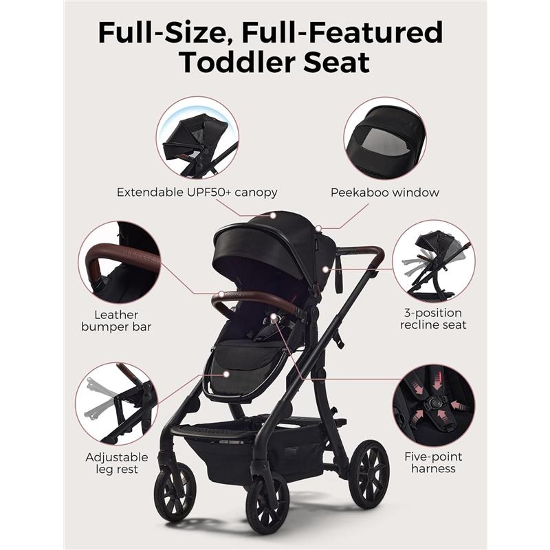 convertible baby stroller Momcozy ChangeGo Baby Stroller, Convertible Single-to-Double-to-Wagon Stroller with 23 Configurations