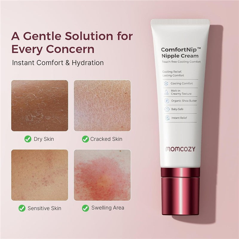 Momcozy Comfortnip Cooling Comfort & Touch Free Nipple Cream Image 7