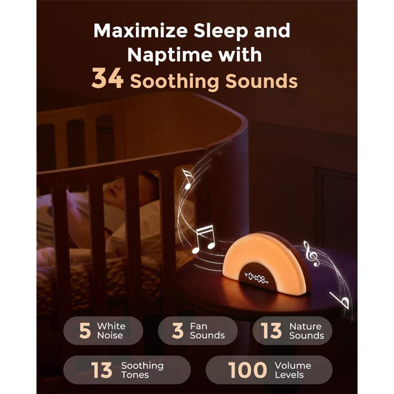 Momcozy - Dreamsync Smart Baby Sound Machine, Rainbow Light & App Control Image 4