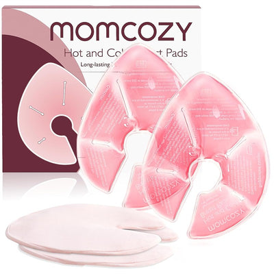 Momcozy Hot and Cold Breast Pads with 2 Soft Covers Image 1