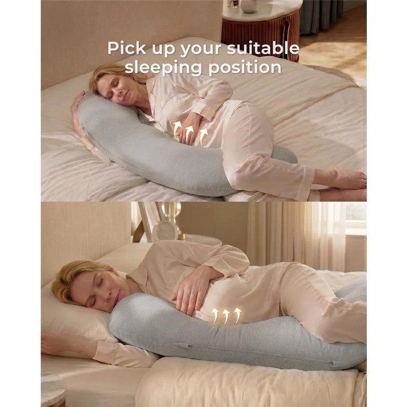 Momcozy J-Shaped Maternity Body Pillow Image 8