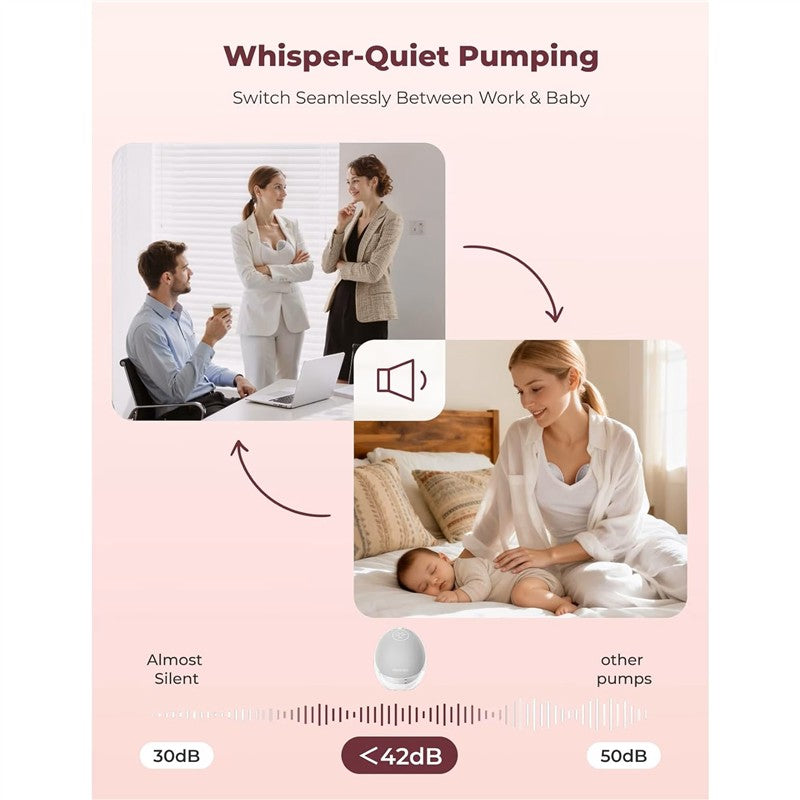 Momcozy Mobile Flow™ M9 Double Wearable Breast Pump - Gray Image 12