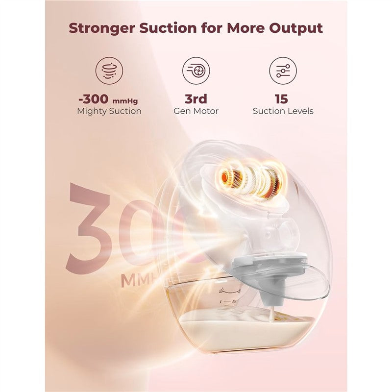 Momcozy Mobile Flow™ M9 Double Wearable Breast Pump - Gray Image 2