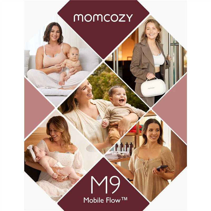 Momcozy Mobile Flow™ M9 Double Wearable Breast Pump - Gray Image 4