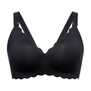 Momcozy - Seamless Floral Push Up Nursing Bra-Black Image 1