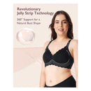 Momcozy - Seamless Floral Push Up Nursing Bra-Black Image 5