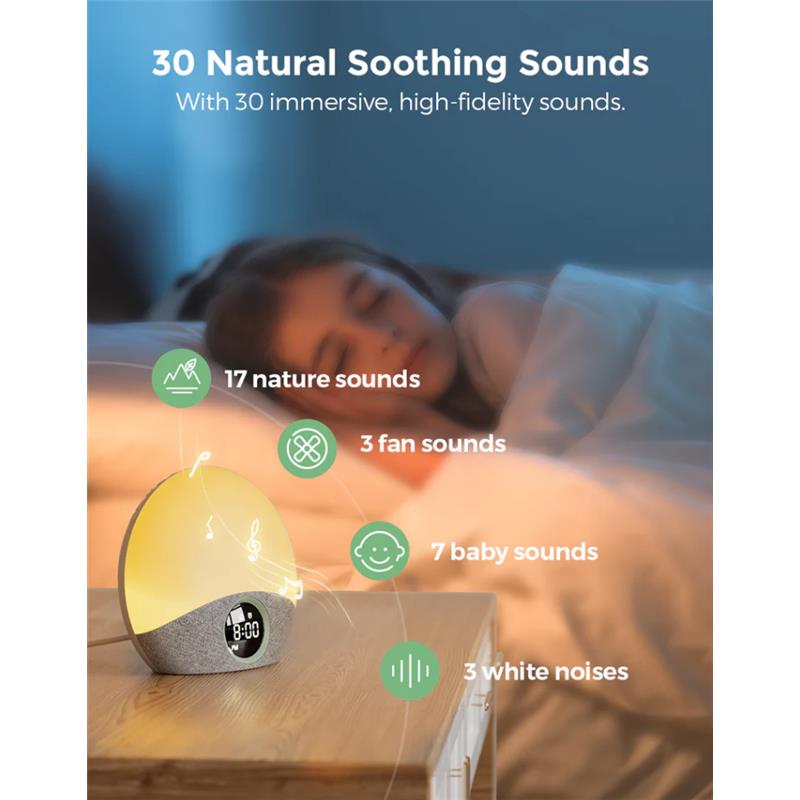 Momcozy - Sunrise Alarm Clock Wake Up Light Sound Machine Image 7
