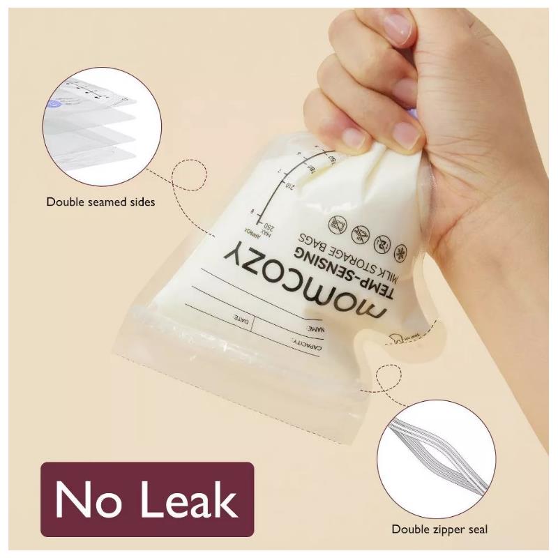 Momcozy - Temp-Sensing Breastmilk Storage Bag, 8Oz, 200 Count Image 7