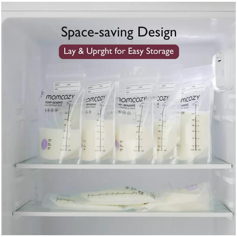 Momcozy - Temp-Sensing Breastmilk Storage Bag, 8Oz, 200 Count Image 8