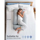 Momcozy U-Shaped Cooling Fabric Pregnancy Pillow Image 8