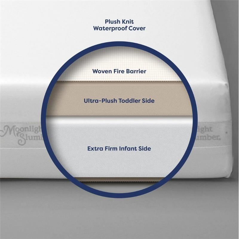 Moonlight Baby - Dream All Foam Dual Sided Crib Mattress W/ Ribbon Image 6
