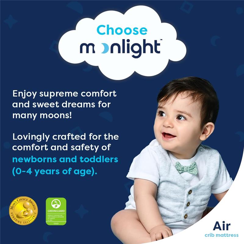 Moonlight Baby - Slumber Air Crib Mattress, Standard Crib Size Image 3