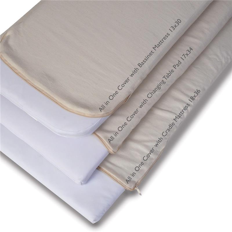 Moonlight Slumber Natural Cotton Changing Mattress with Organic Coverlet Image 1