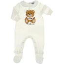 Moschino Baby - Babygrow Giftbox With Collar Large Bear Graphic, Cloud Image 1