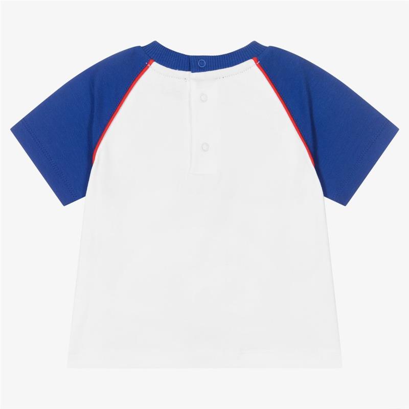 Moschino - Baby Boy Tee With Basketball Bear Logo, White