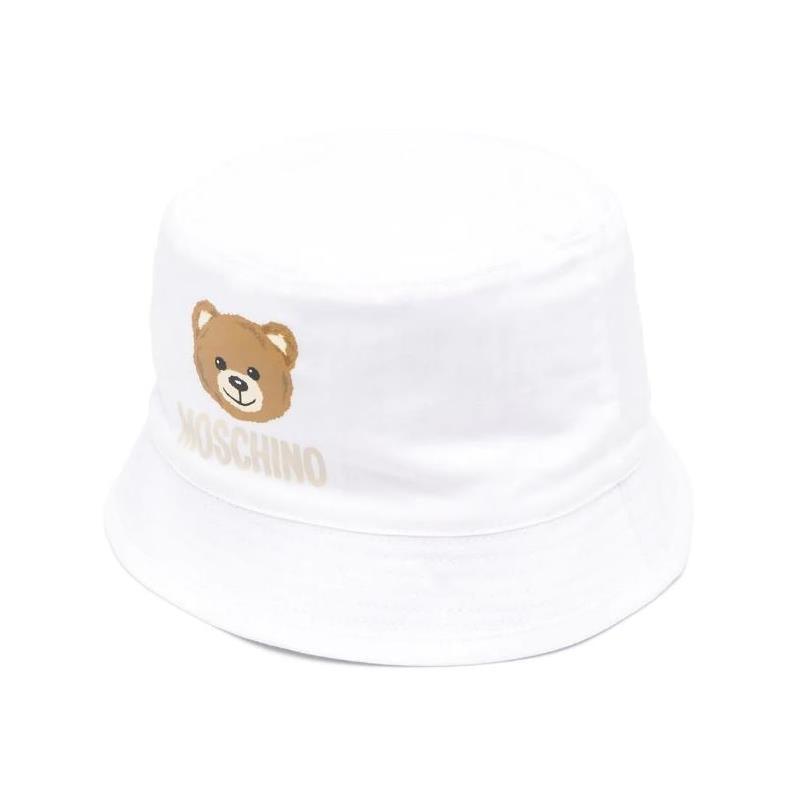 Moschino Baby - Bucket Hat With Gift Box And Bear Logo, Optic White Image 1