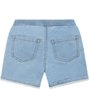 Moschino Baby - Denim Fleece Shorts With Bear Toy, Blue Image 2