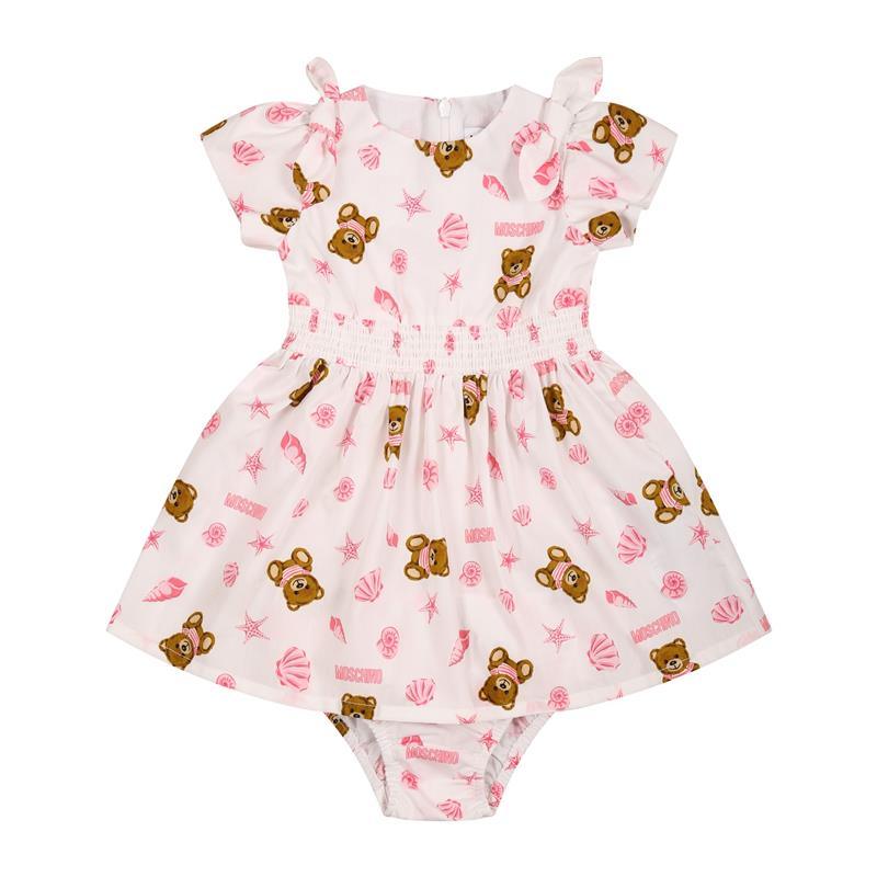 Moschino - Baby Girl Bear Seashell Print Dress & Bloomers Set Image 1