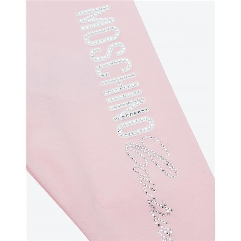 Moschino - Baby Girl Leggings Rhinestones - Blossom Pink  Image 3