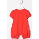 Moschino - Baby Girl Romper And Headband Set With Bear And Strawberry, Poppy Red Image 2