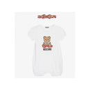 Moschino - Baby Girl Romper And Headband Set With Bear And Strawberry, White Image 1