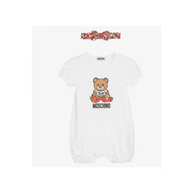 Moschino - Baby Girl Romper And Headband Set With Bear And Strawberry, White Image 1