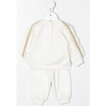 Moschino Baby - Girl Ruffled Teddy Embroidered Tracksuit, Cloud Image 2