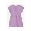 Moschino Baby - Girl Short Sleeve Dress With Giraffe And Logo Graphic, Lilac Image 2
