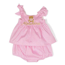 Moschino Baby - Girl Stripe Dress And Briefs Set, Pink Image 1