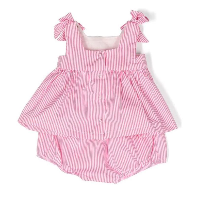 Moschino Baby - Girl Stripe Dress And Briefs Set, Pink Image 2