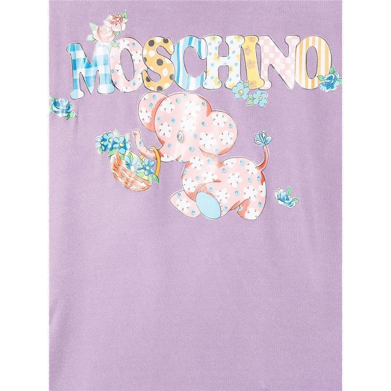 Moschino Baby - Girl T-Shirt With Elephant, Lilac Image 3