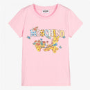 Moschino Baby - Girl T-Shirt With Giraffe, Light Pink Image 1