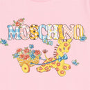 Moschino Baby - Girl T-Shirt With Giraffe, Light Pink Image 3