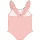 Moschino Baby - Girls Ruffle Swimsuit With Bear Logo Flower Print, Sugarrose Image 2