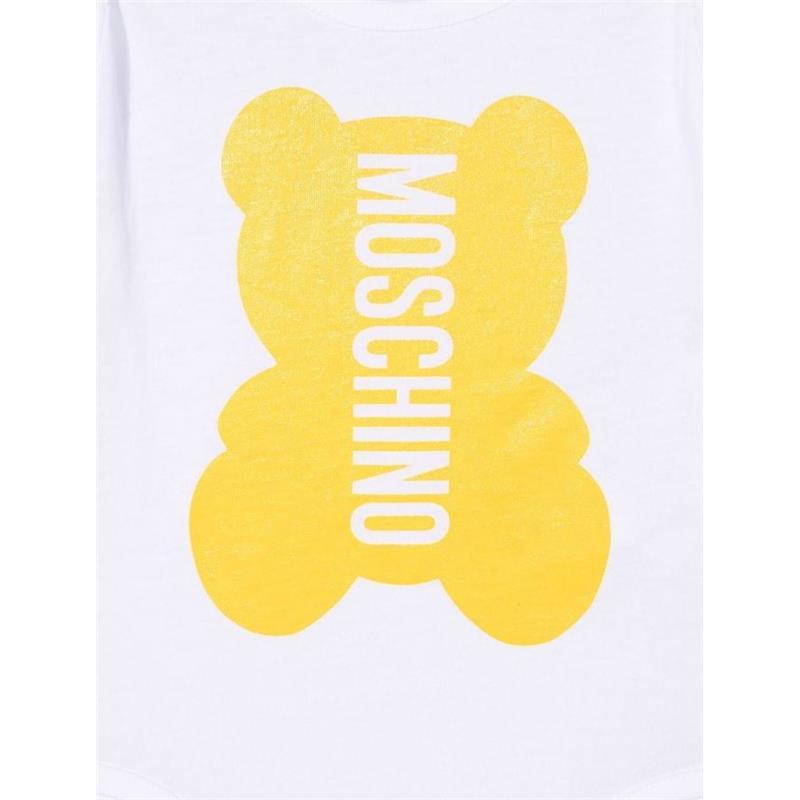 Moschino Baby - Unisex Jersey Bodysuit Gift Set With All Over, Gold Toy Image 2
